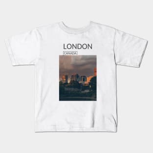 London Ontario Canada Gift for Canadian Souvenir Present T-shirt Hoodie Apparel Mug Notebook Tote Pillow Sticker Magnet Kids T-Shirt